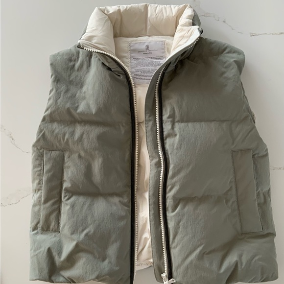 NWT BRUNELLO CUCINELLI Monili Trim Techno Crispy Canvas Puffer - Picture 3 of 8